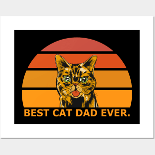 Best Cat Dad Ever Posters and Art